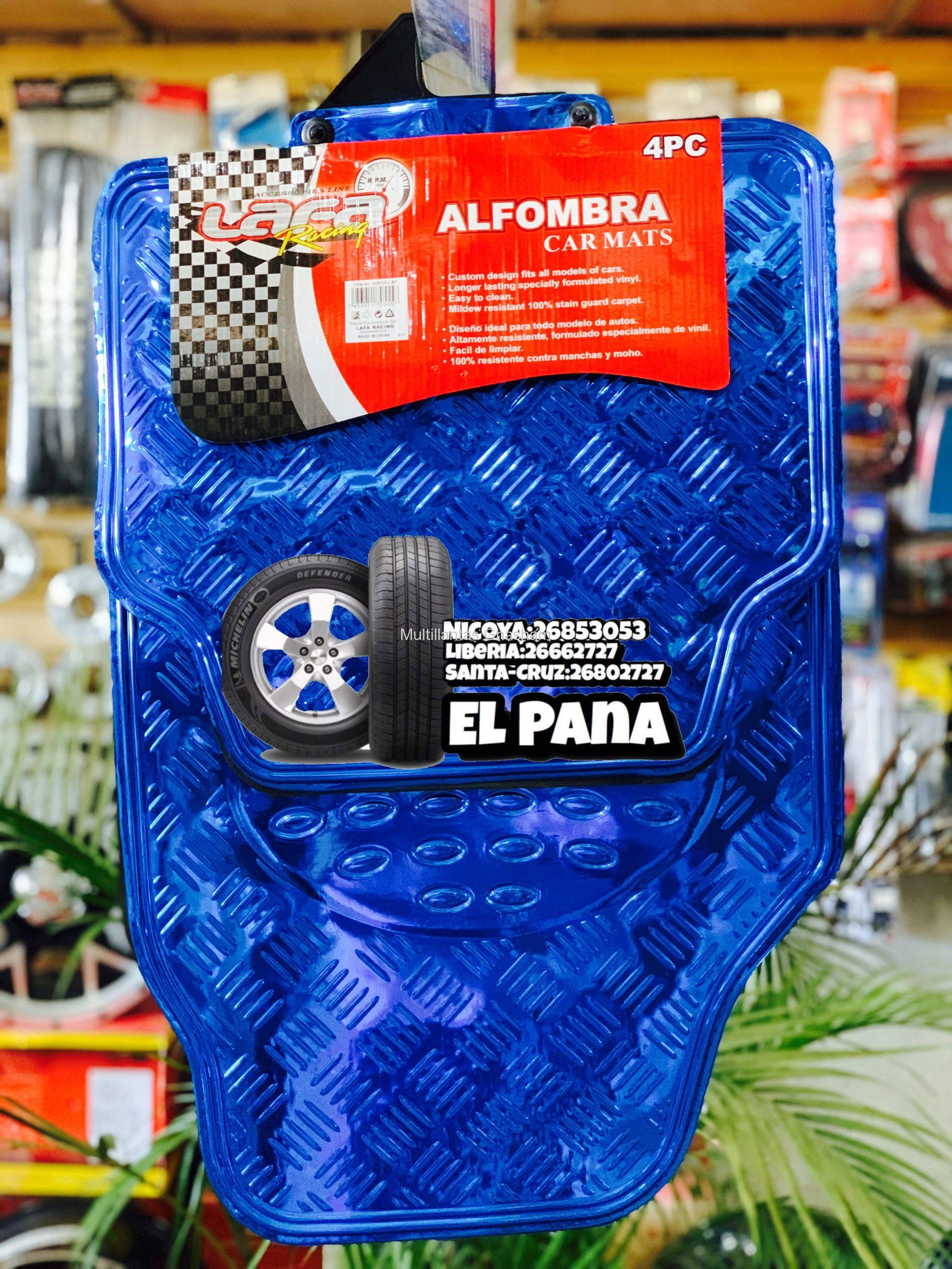 ALFOMBRA METALICA AZUL 4PCS