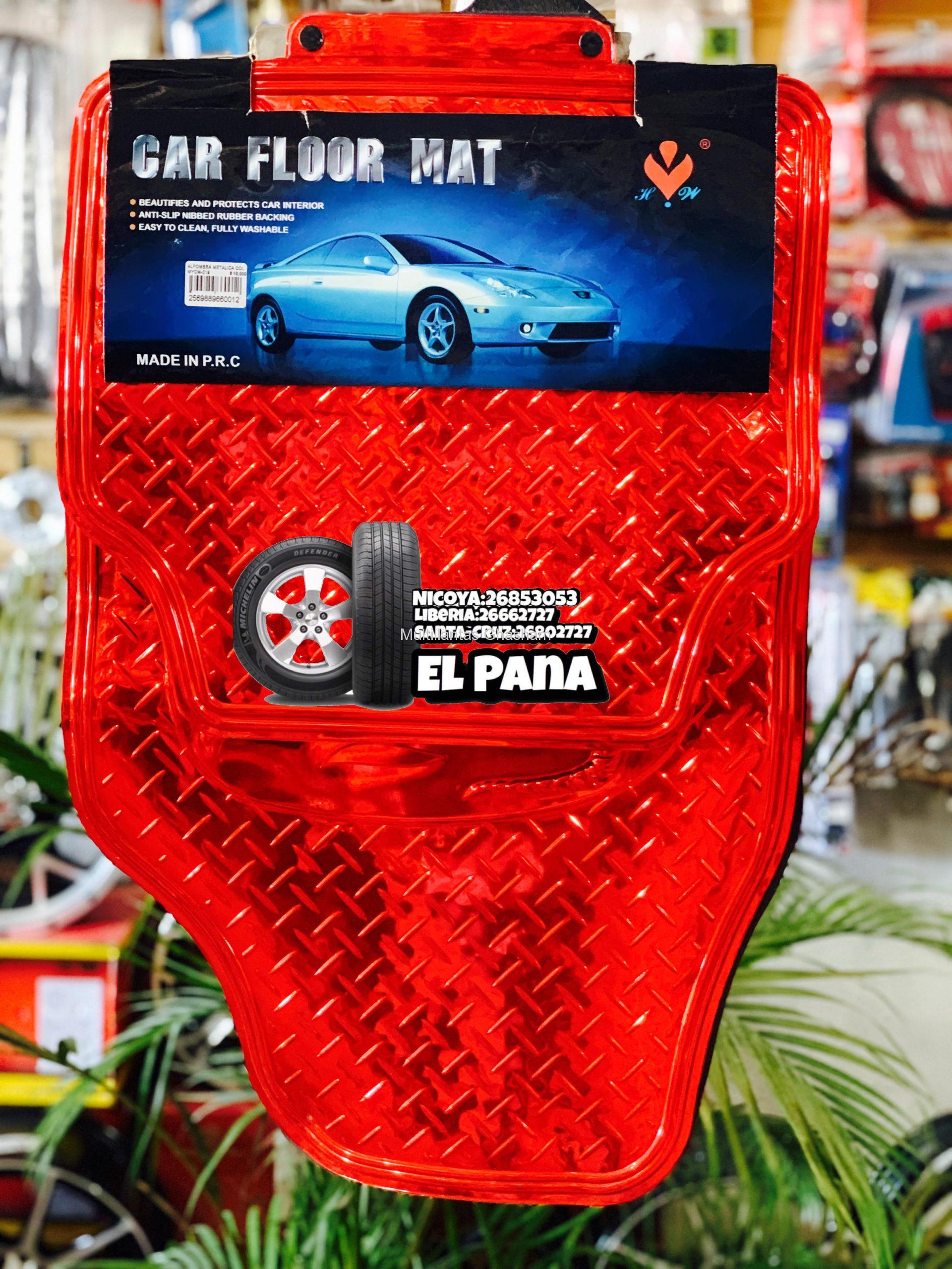 ALFOMBRA METAL ROJA 4PCS