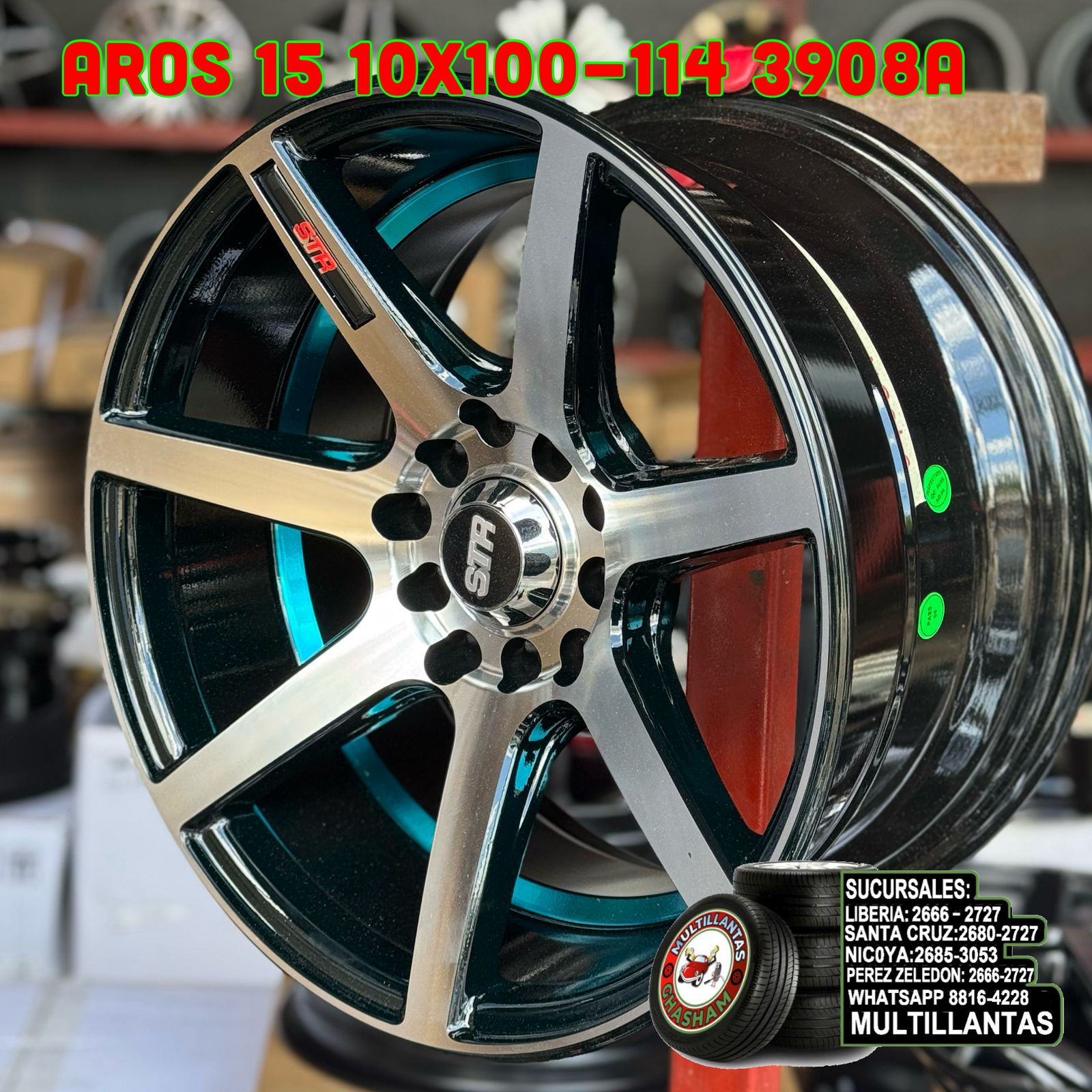 AROS # 15X8 10X100-114 ET20 M3B 3908A