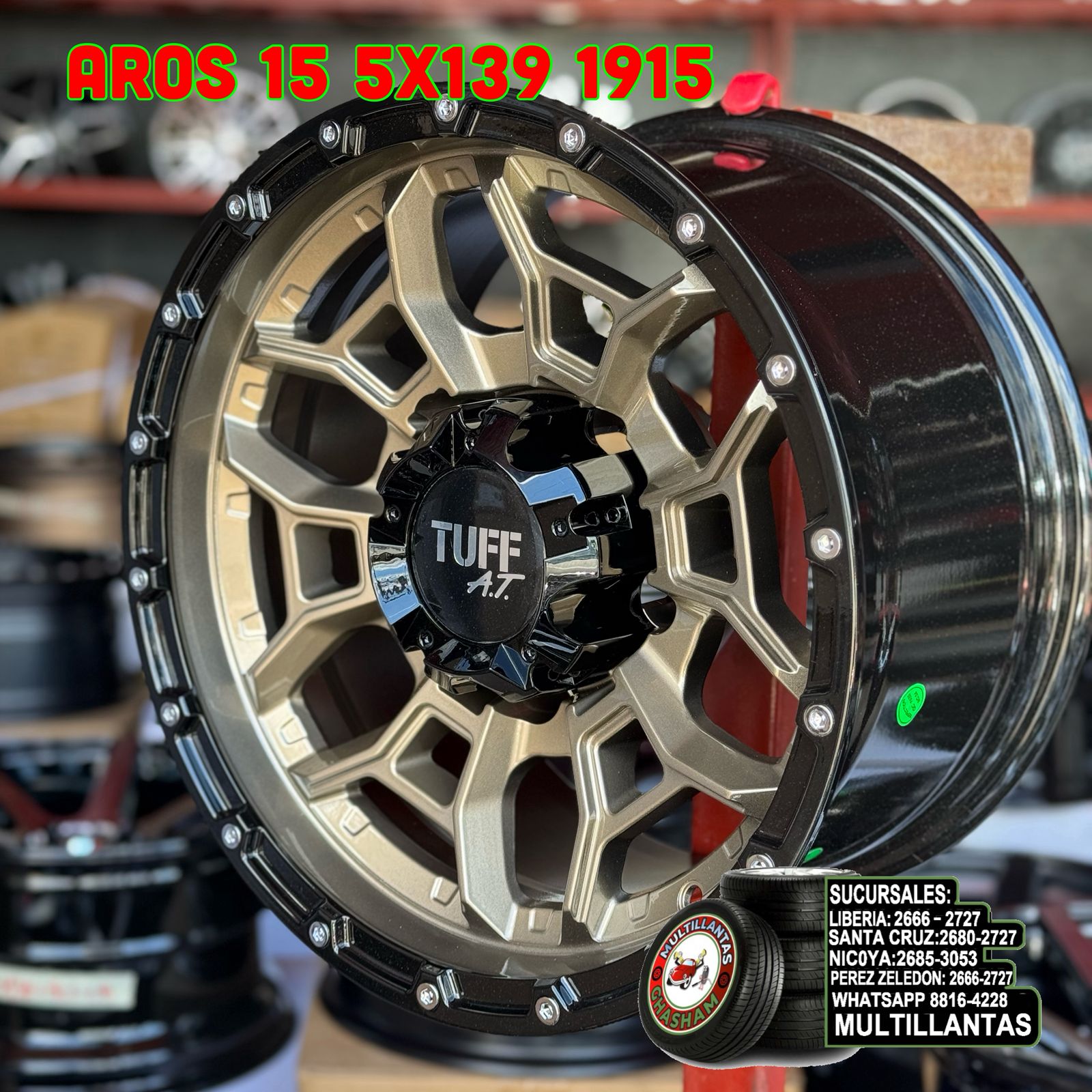 AROS # 15X8 5X139.7 ET0 BGR 6274