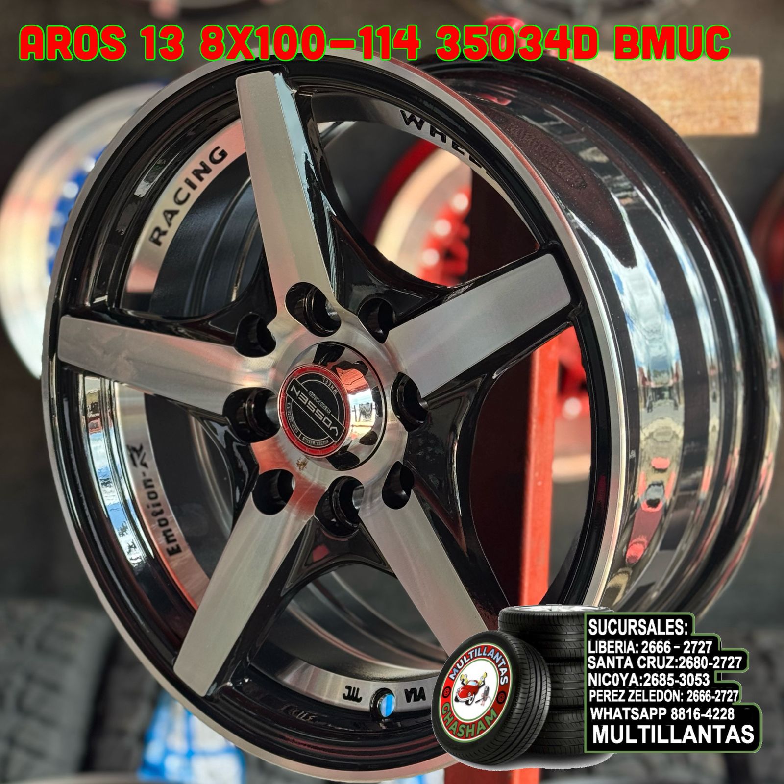 AROS # 13X7 4X100 ET0 BM 3908S