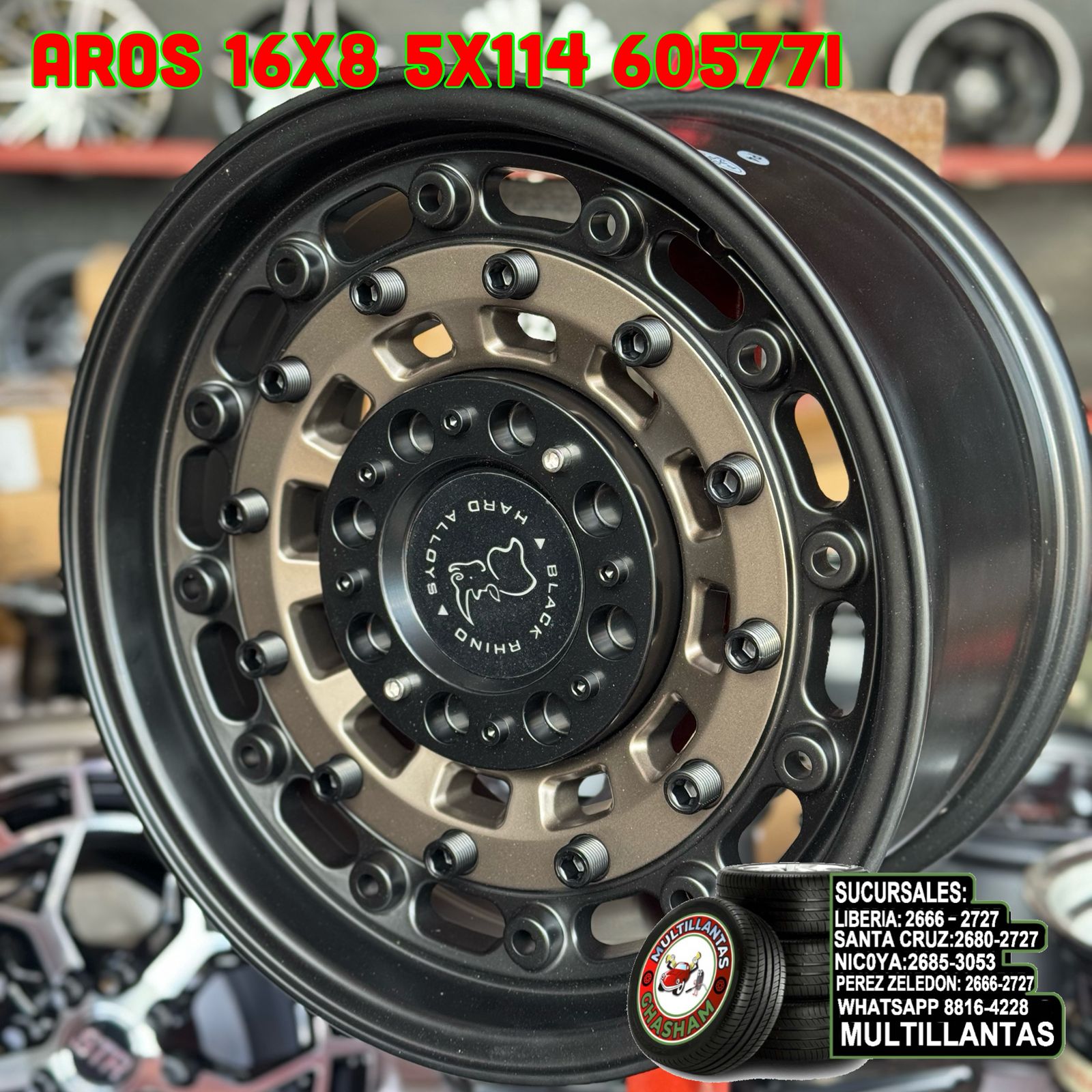 AROS # 16X8 5X114.3 ET0 BR-B 60577